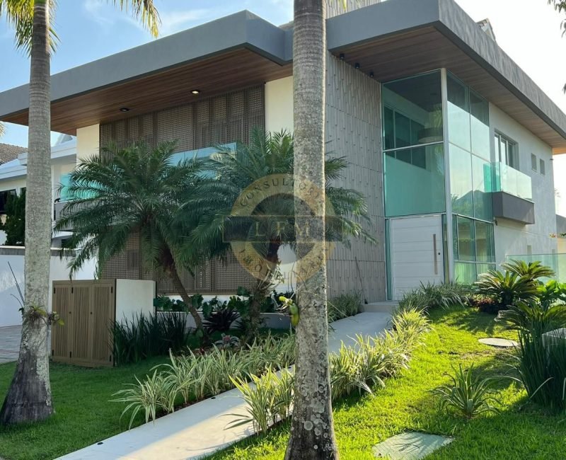 Casa Espetacular no Del Lago – 5 Suítes, Home Cinema e Área Gourmet na Barra